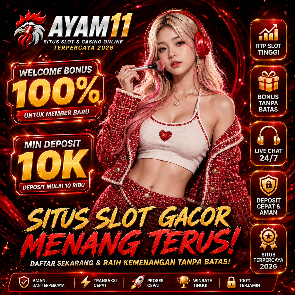 AYAM11 – Slot Online Gacor Terpercaya Akses Cepat & Bonus Harian by Hey siriusly
